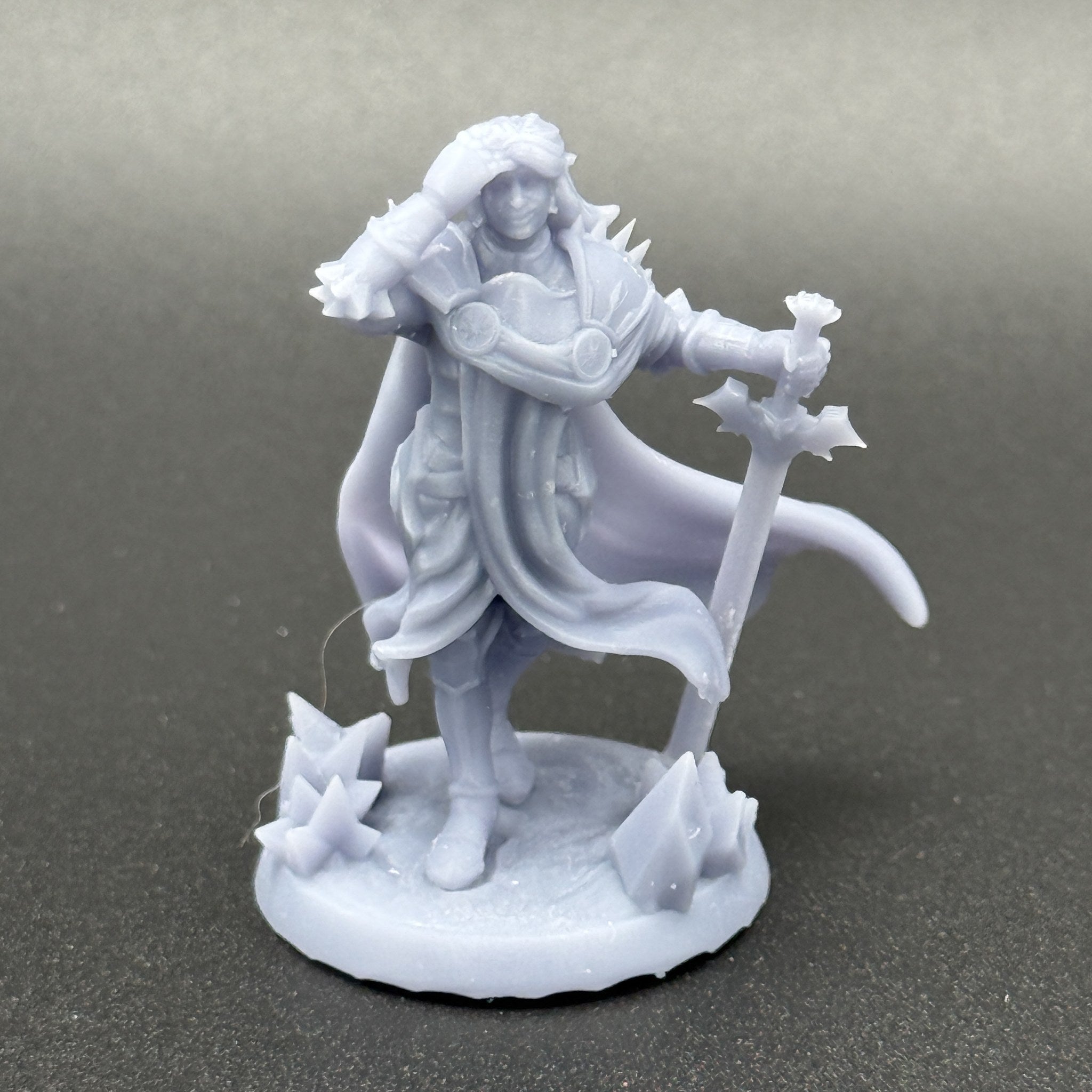 Sebastian Human Paladin unpainted resin miniature