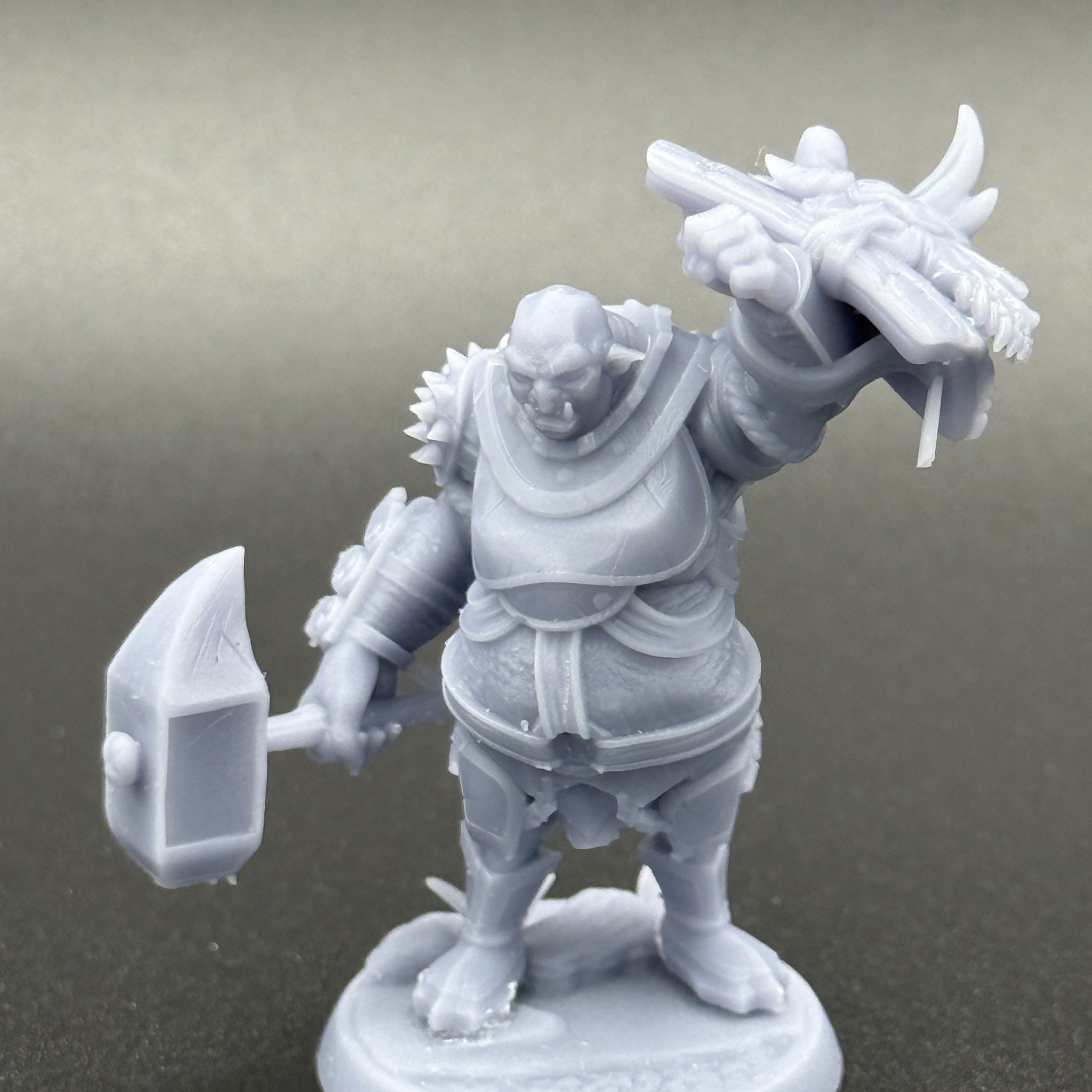 Orc Brute with Hammer unpainted resin miniature