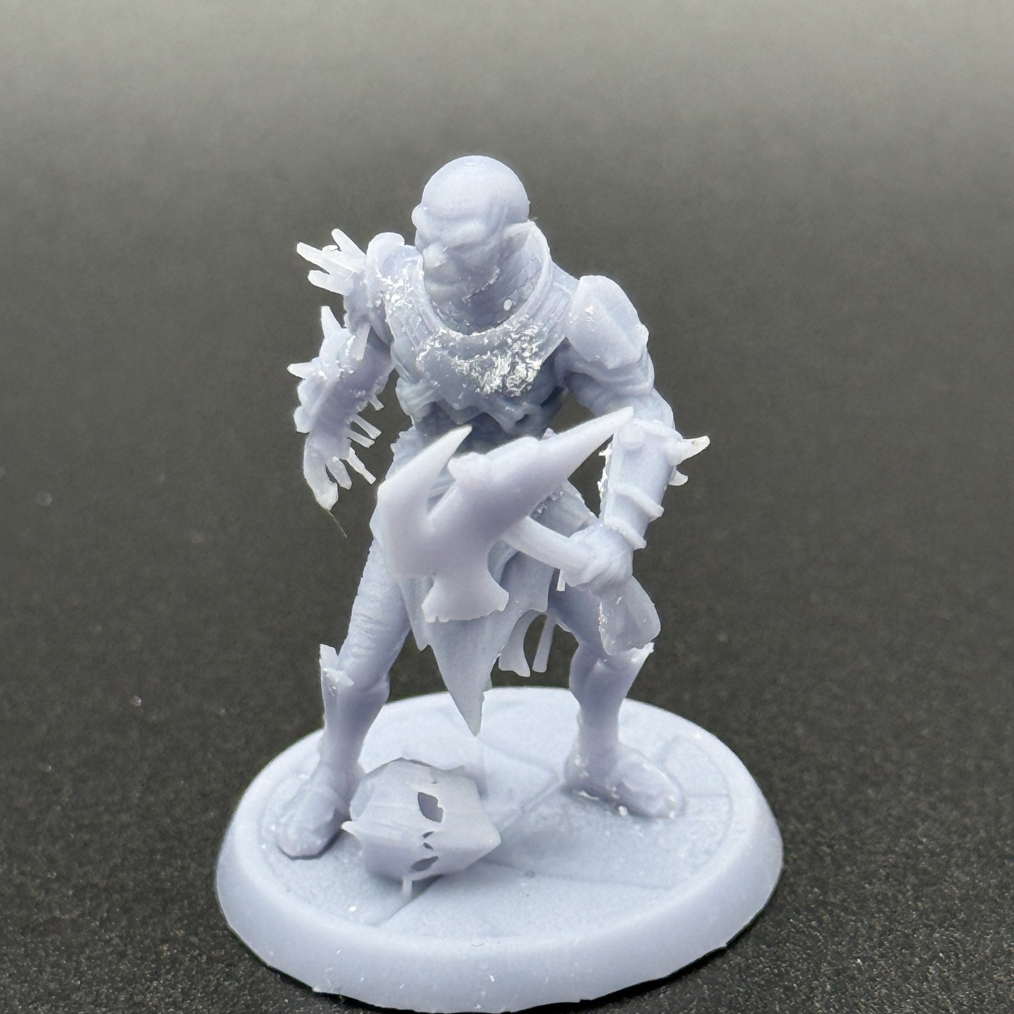 Orc Raider unpainted resin miniature
